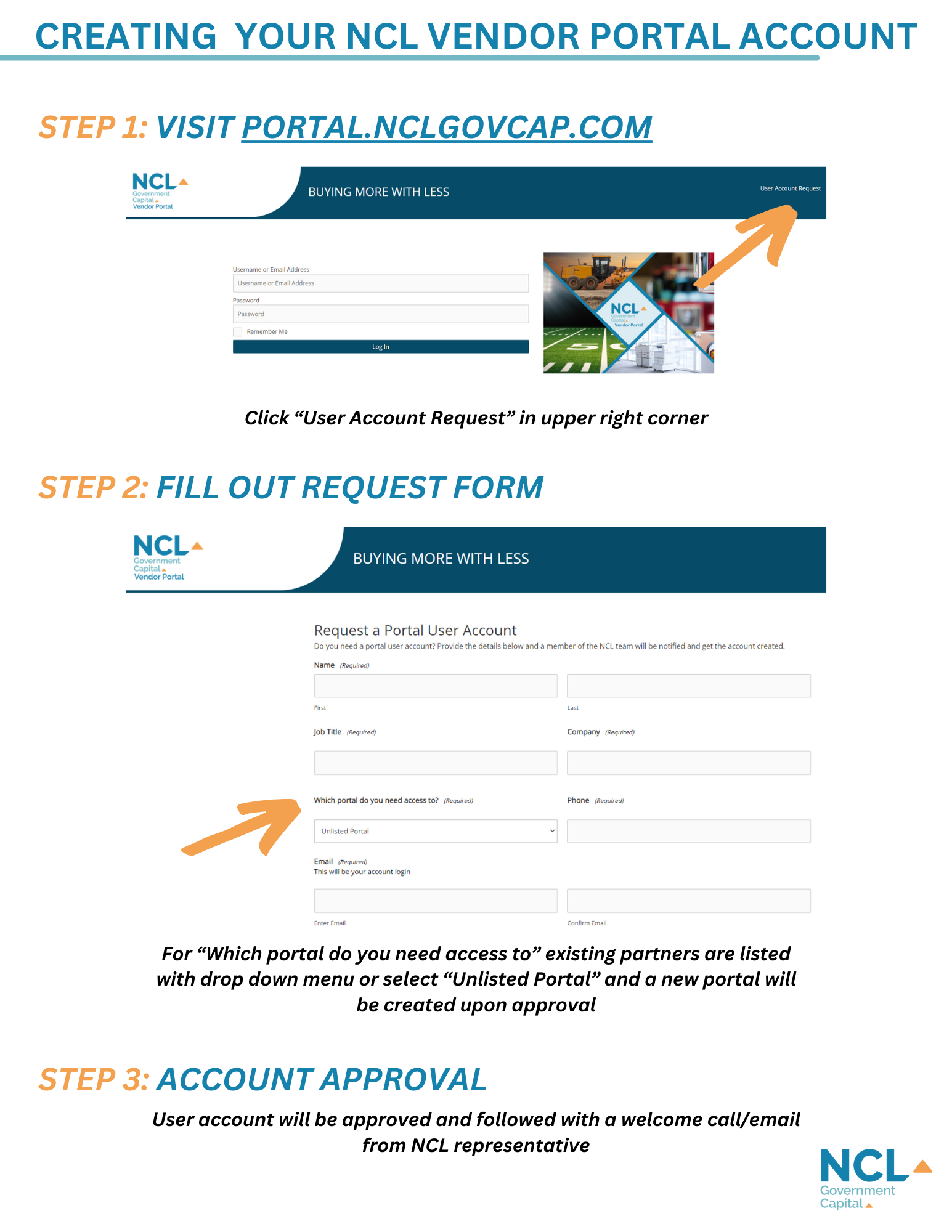 Creating Your NCL Portal Account